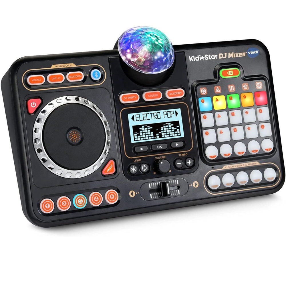 VTech Kidi Star DJ Mixer Music Toy for Kids w Lights & Sounds